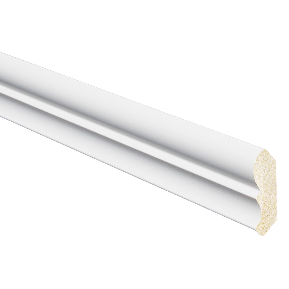 Inteplast Group Building Products 90741200032 1-1/16-in x 2-in x 12-ft Traditional Finished Polystyrene Baseboard Moulding