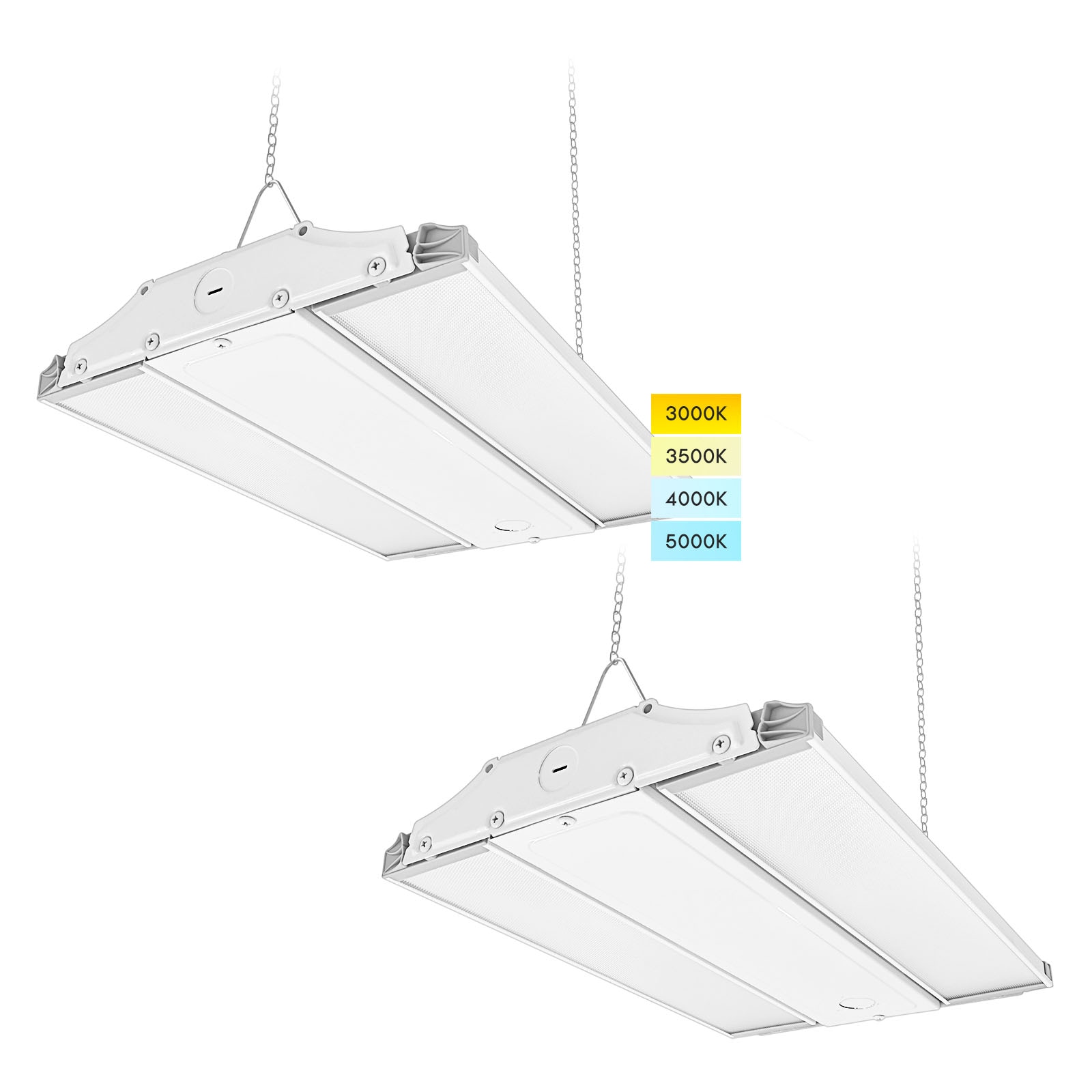 Luxrite LR41700-2PK 2 -Pack 14.7-in x 9.9-in 20500 -Lumen Adjustable Lumens Tunable White LED High Bay Light