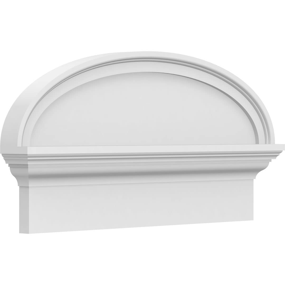 Ekena Millwork PEDPC024X130ELL00 24-in W x 12.875-in L PVC Pediment