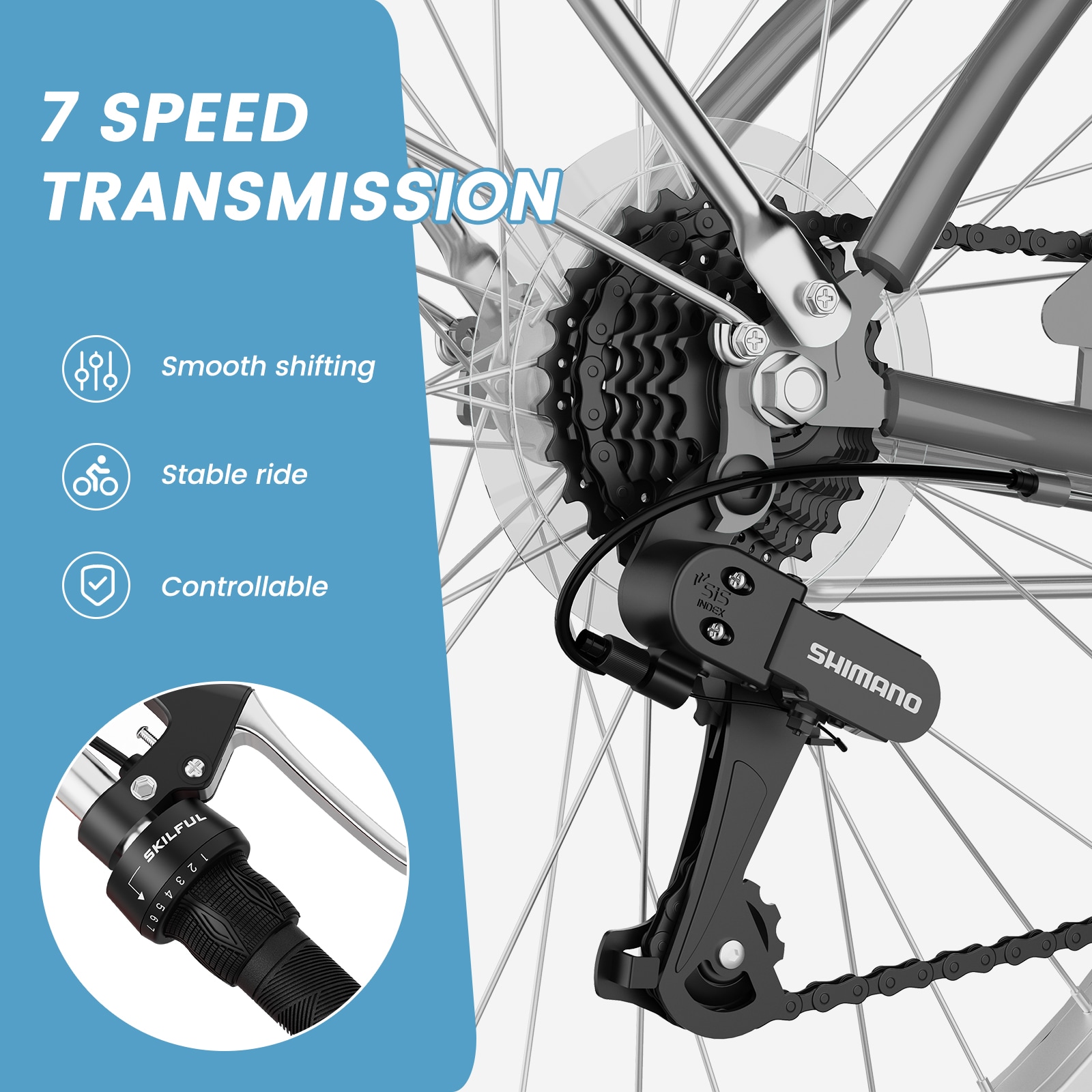 MOONCOOL B2MLB-M26GY-A2-LS3 bikes - View #3