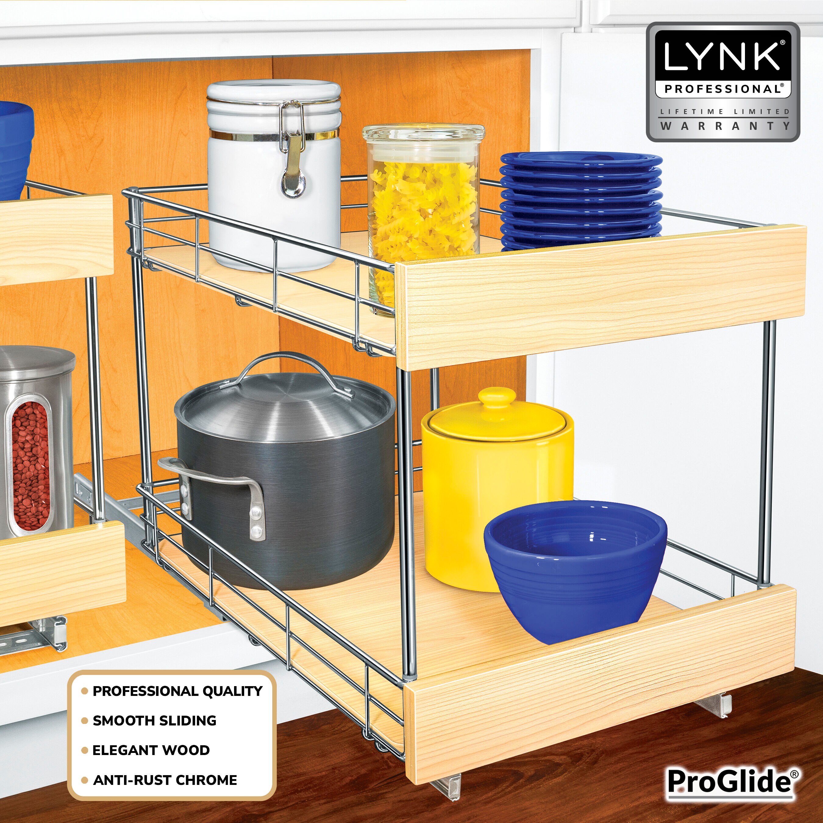 Under Sink Organizers and Storage, Metal Pull Out Cabinet