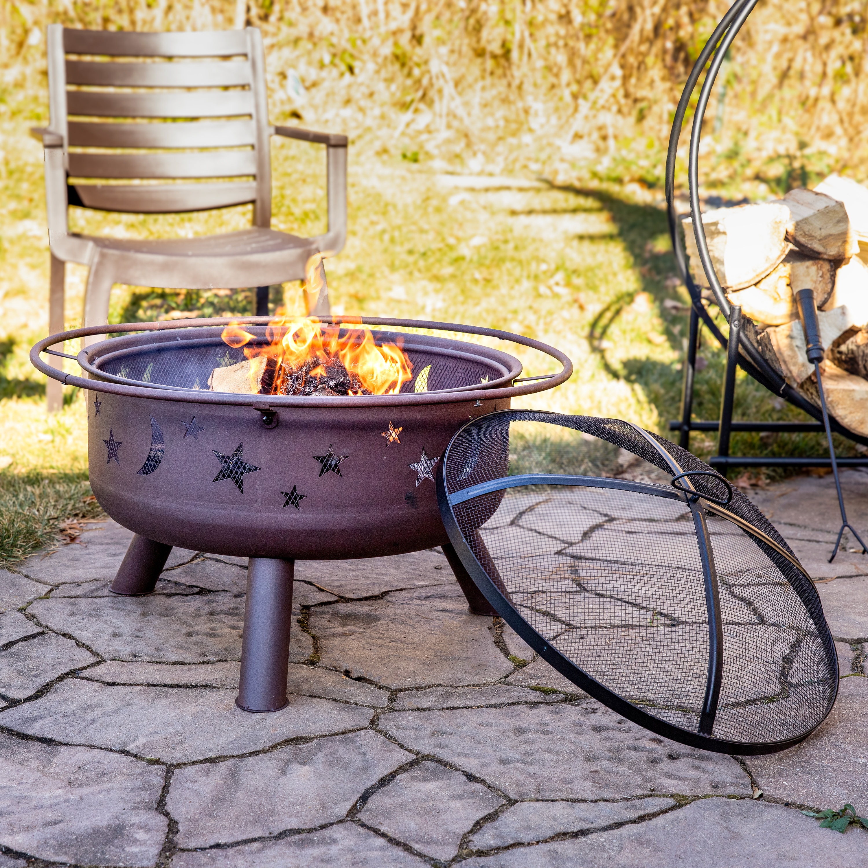 Sunnydaze Decor NB-MS201 Outdoor-Woodburning-Firepits - View #11