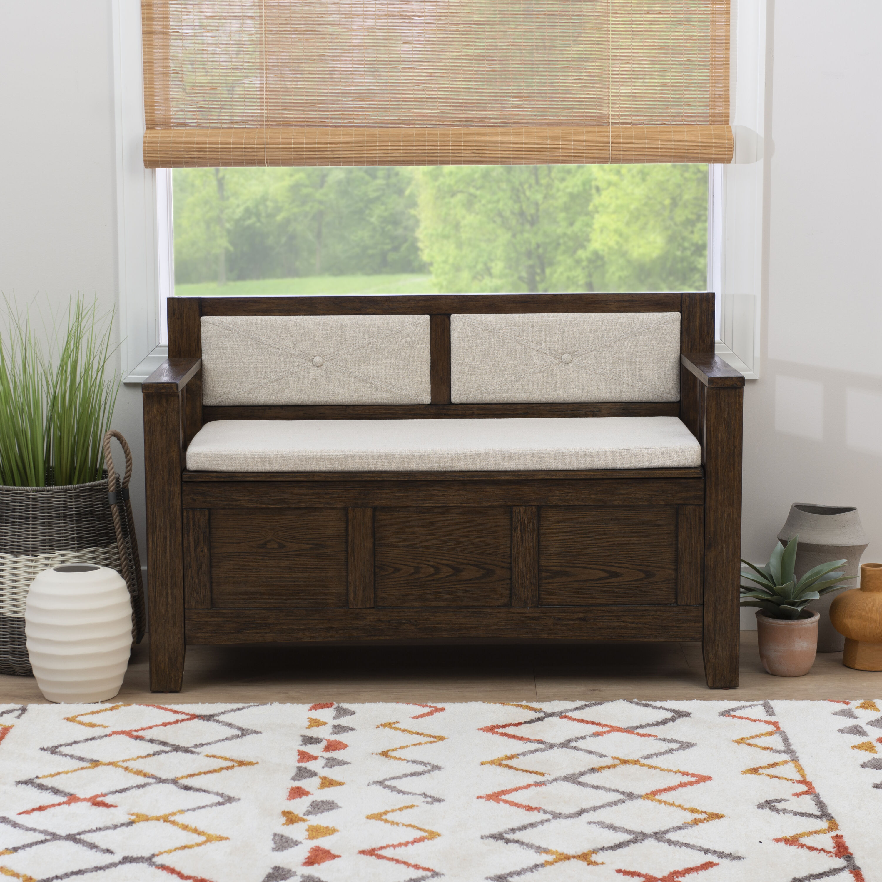 Linon LOWES2147 bench - View #8