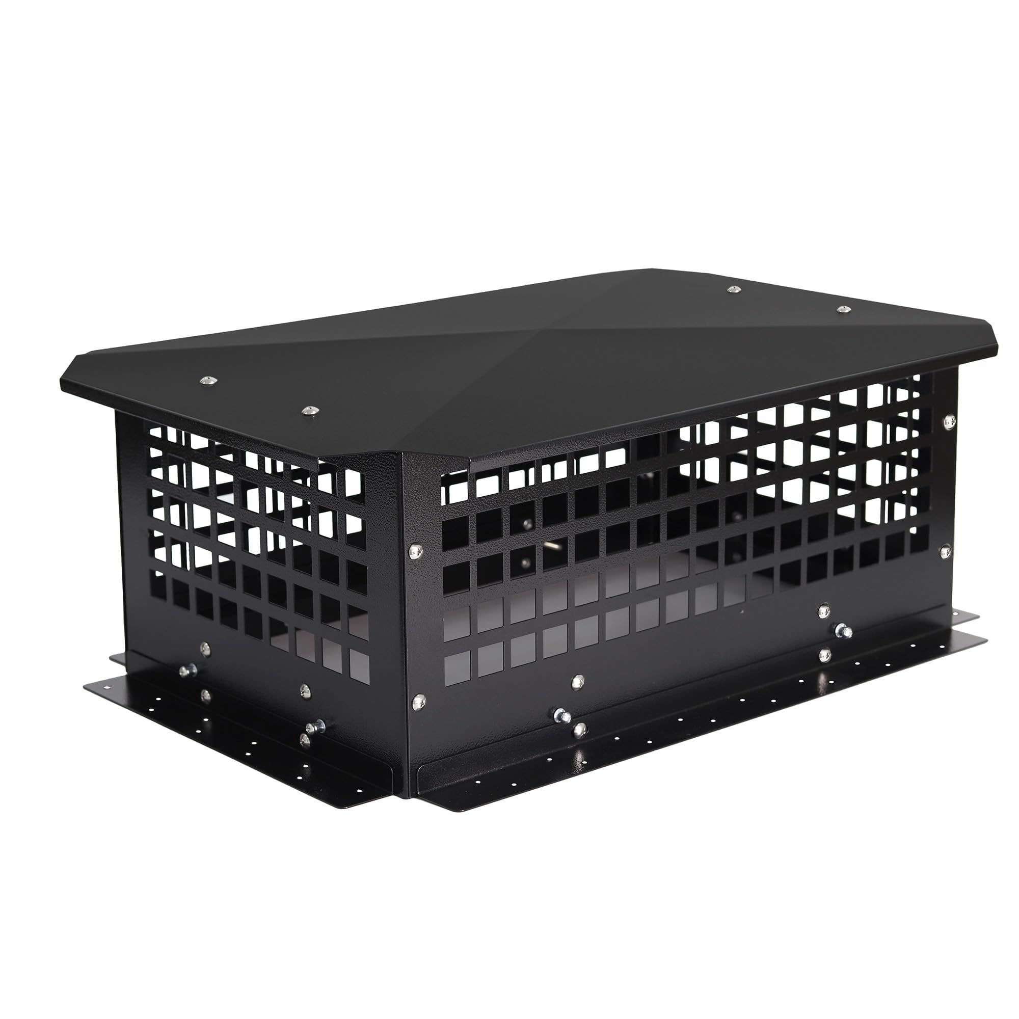 Wudkey 13-in x 21-in Black Galvanized Alloy Steel Chimney Cap