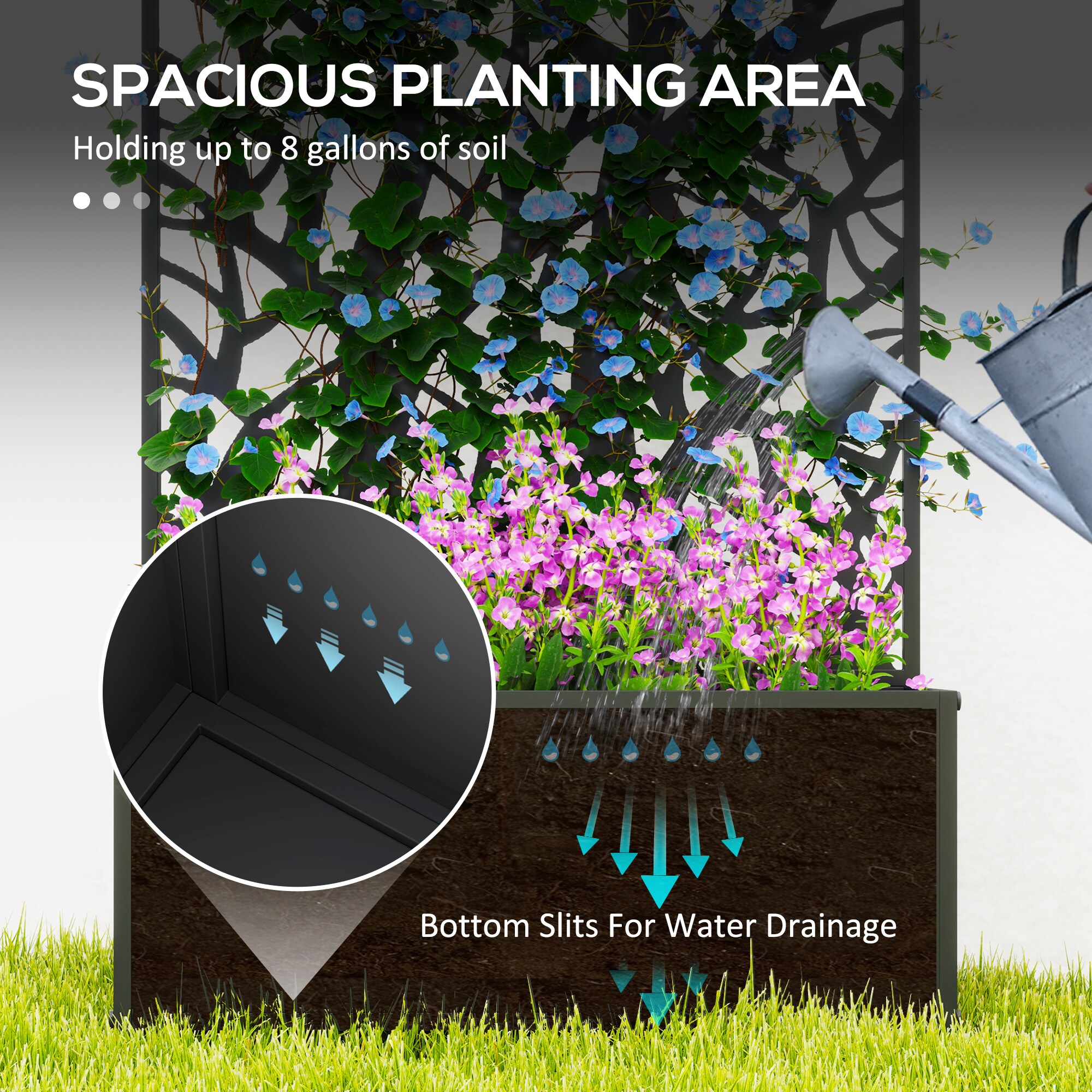 Outsunny 84H-168V00BK Raised-Garden-Beds - View #4