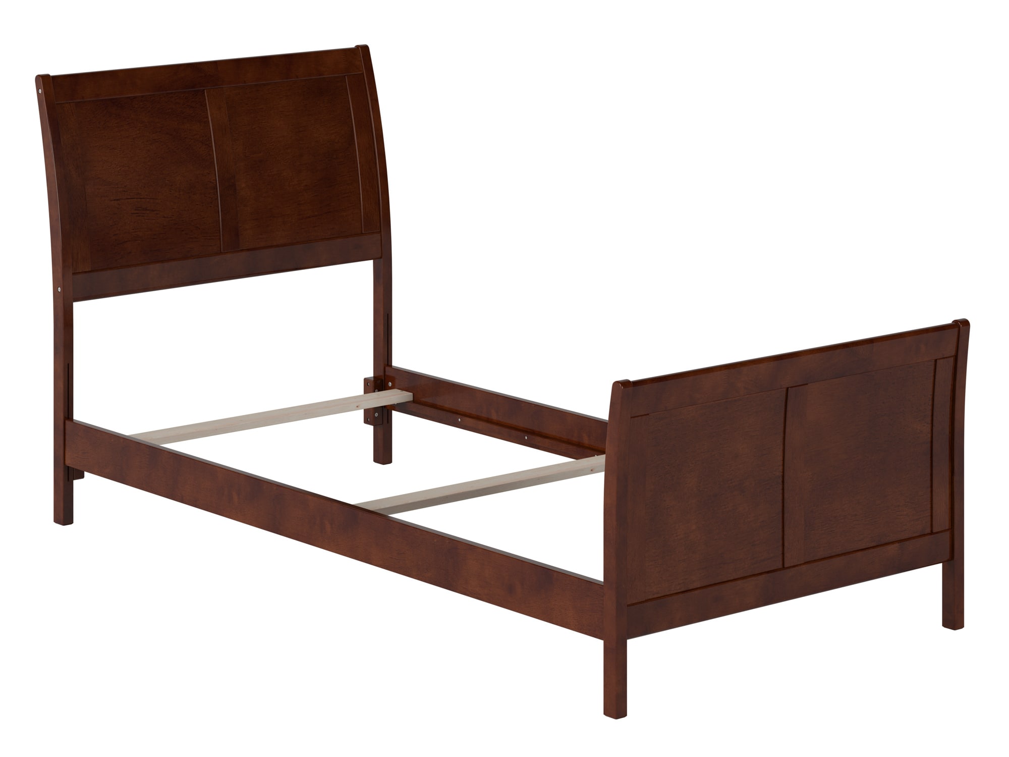 AFI Furnishings Portland Walnut Twin Extra Long Wood Bed Frame in the Beds department at Lowes