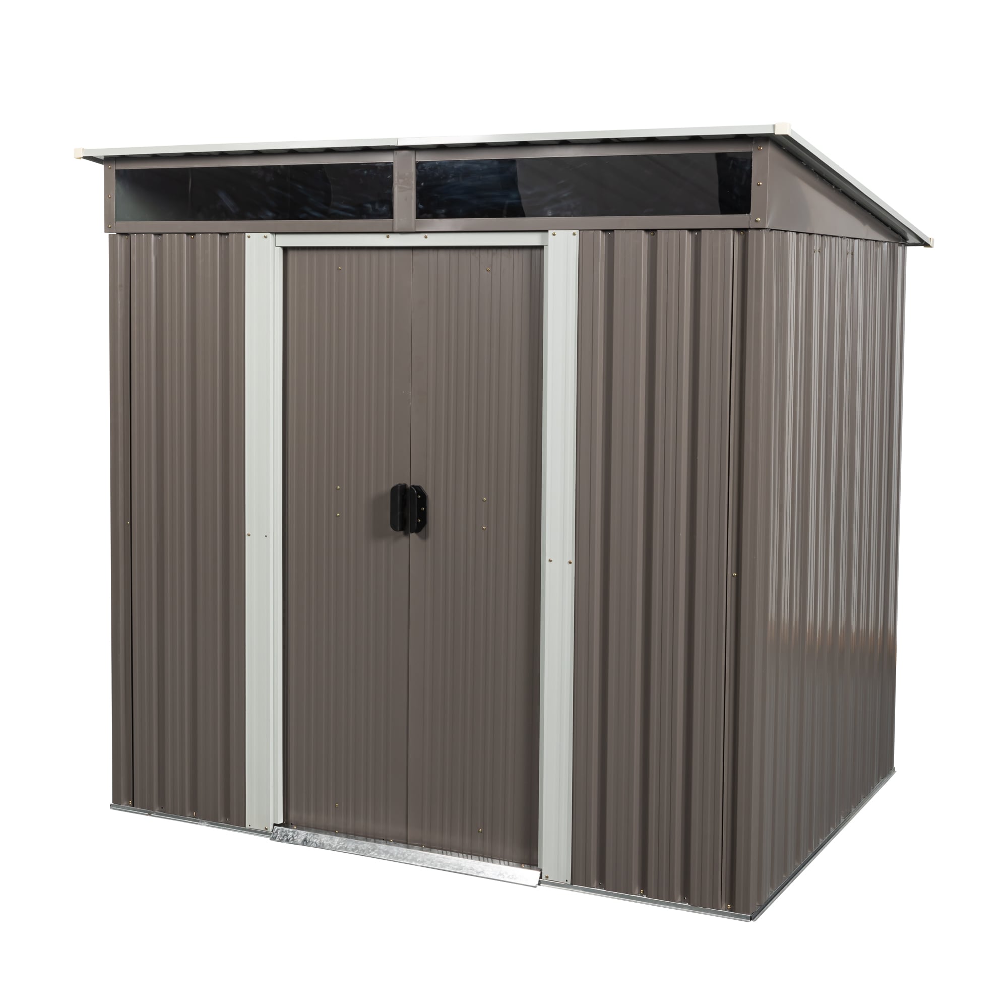 Kahomvis WWC-QP211-25 6-ft x 5-ft Galvanized steel Metal Storage Shed