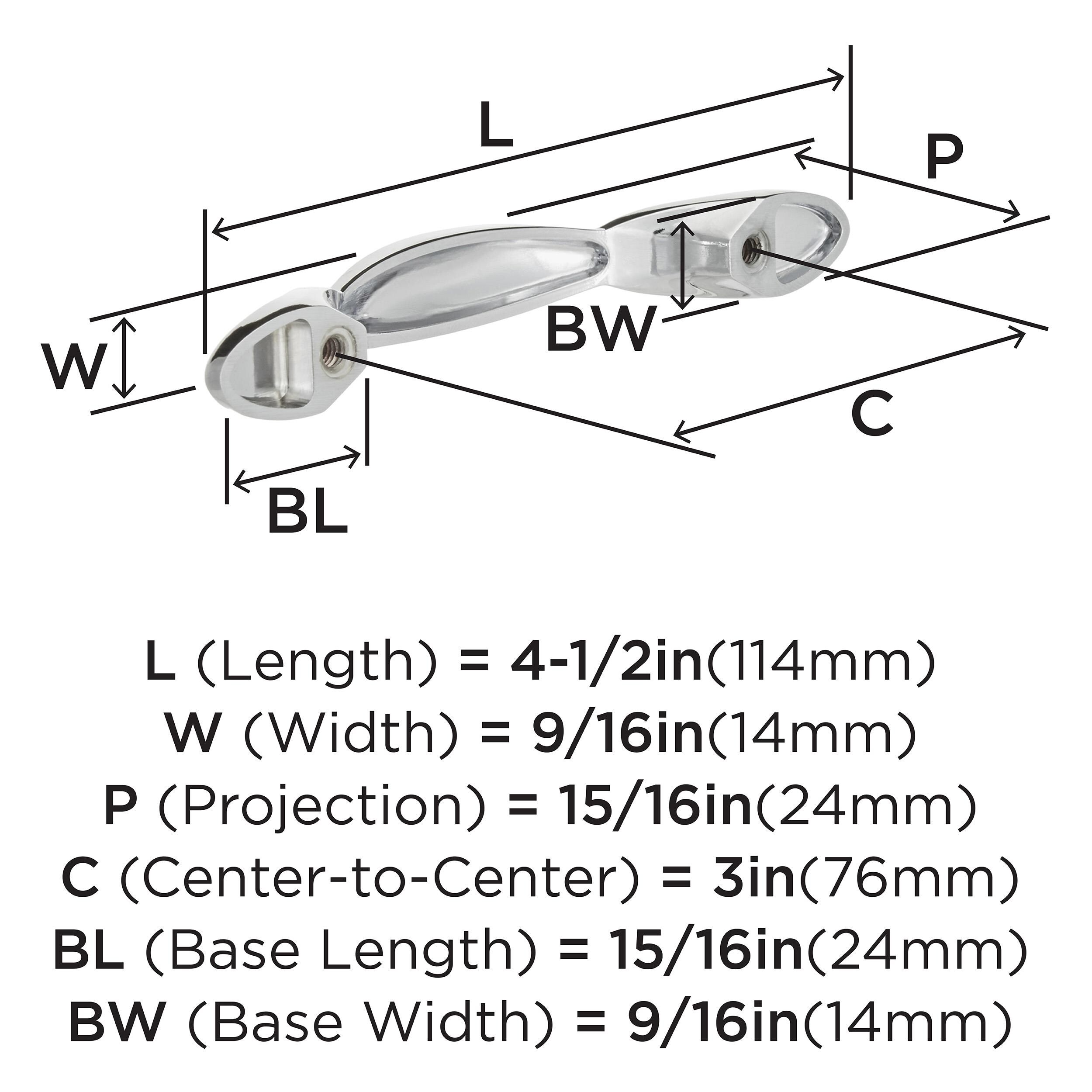 Amerock 25VMP2117126 Cabinet-Pulls - View #4