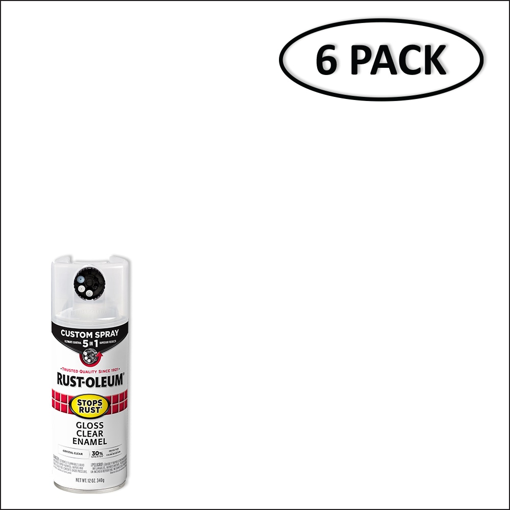 12 oz. Protective Enamel Dark Walnut Gloss Spray Paint (6-pack)