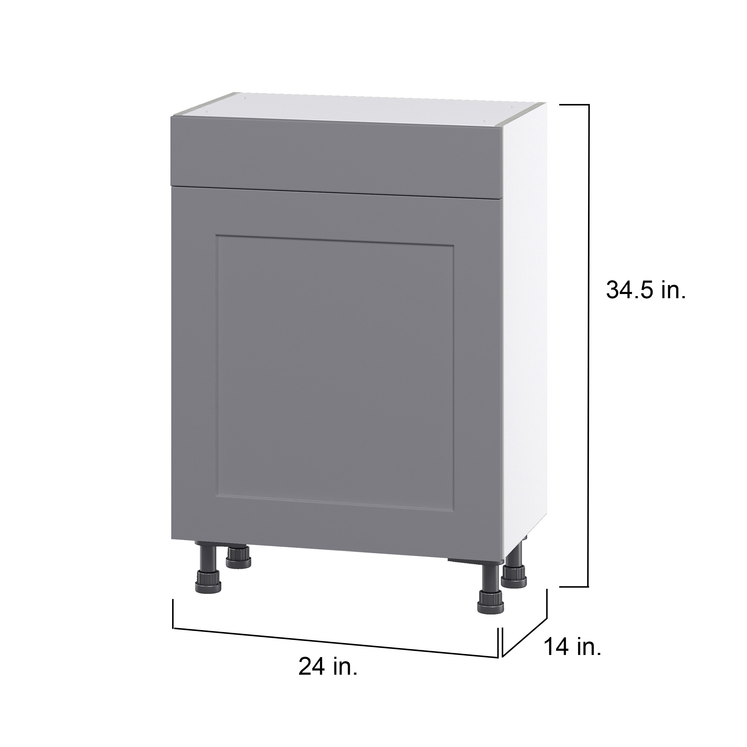 Hugo&Borg DSB2414(L/R)-BM Cabinets-Kitchen - View #4