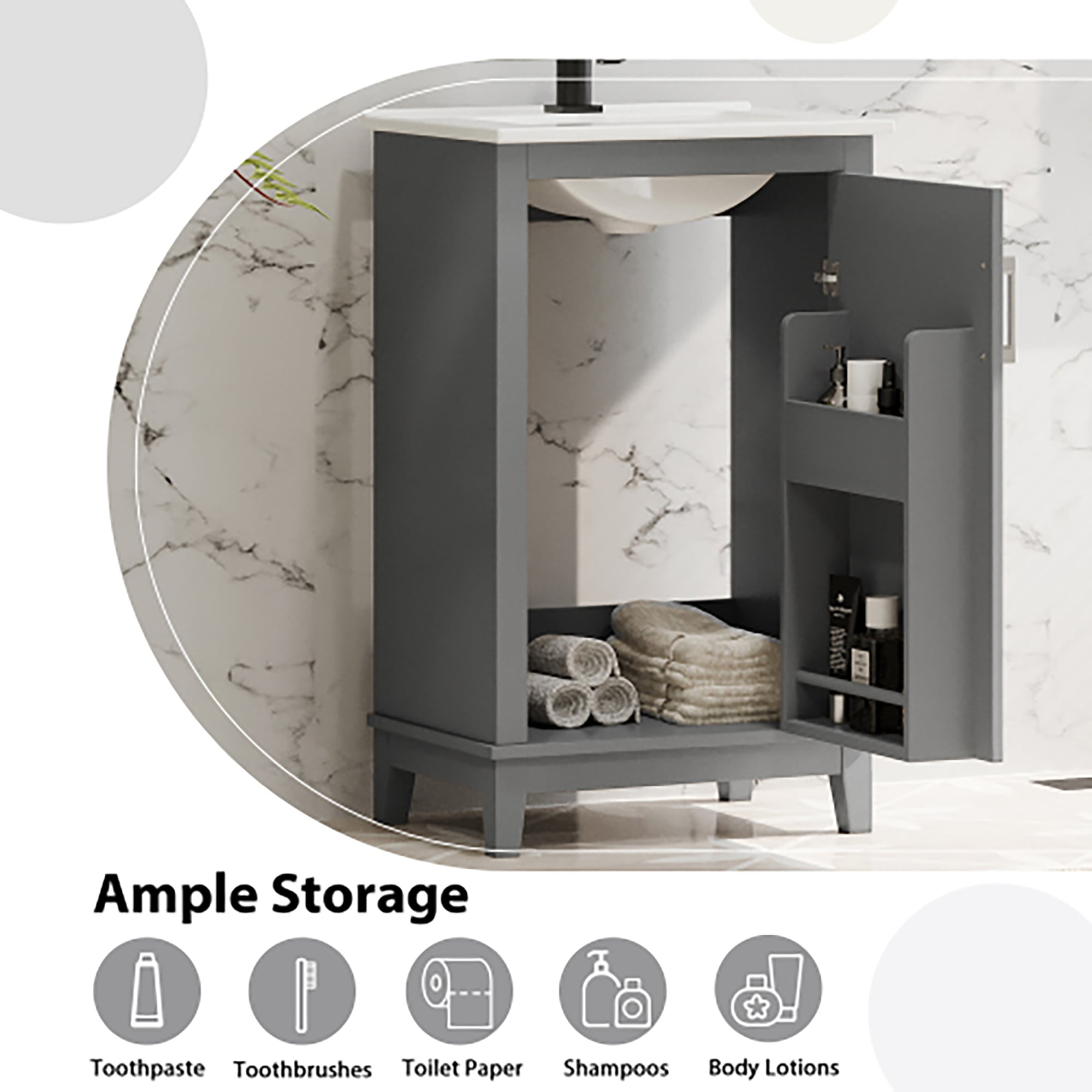 CASAINC CA-VT-56AAE Bath-Vanity-Combo - View #6