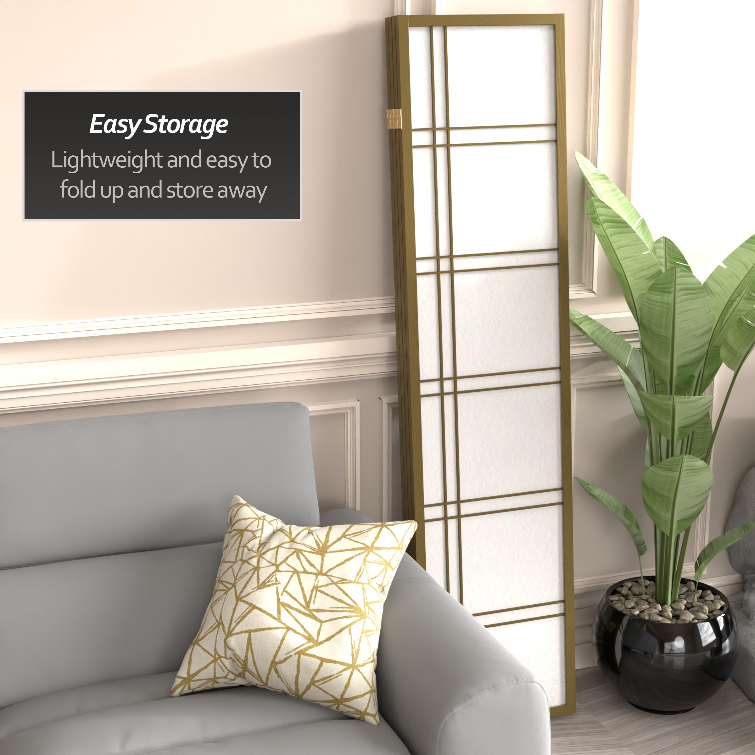 Red Lantern DCSP-4P-GOLD Indoor-Privacy-Screens - View #3