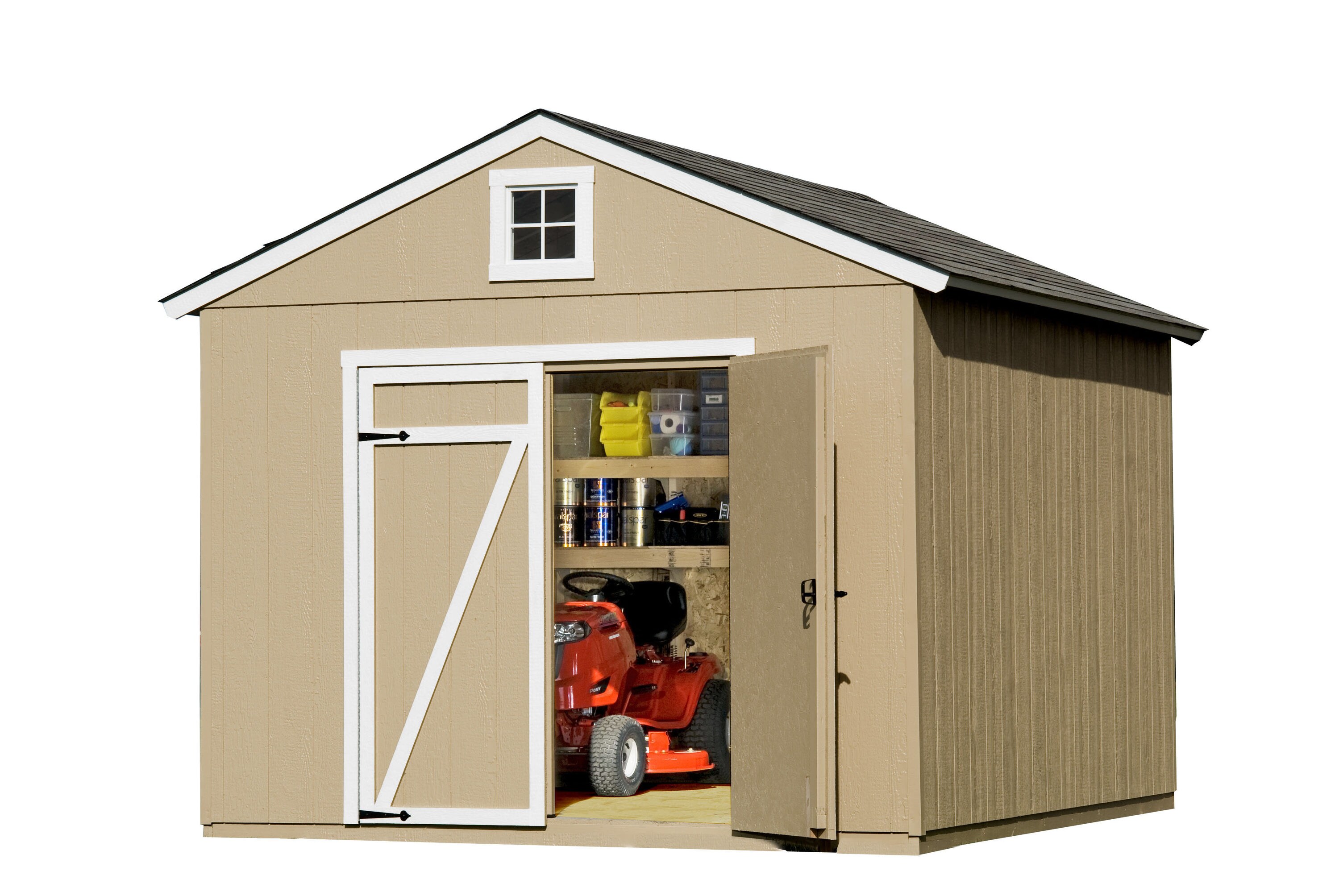 Heartland Statesman 10ft x 12ft Wood Storage Shed (Floor Included) at