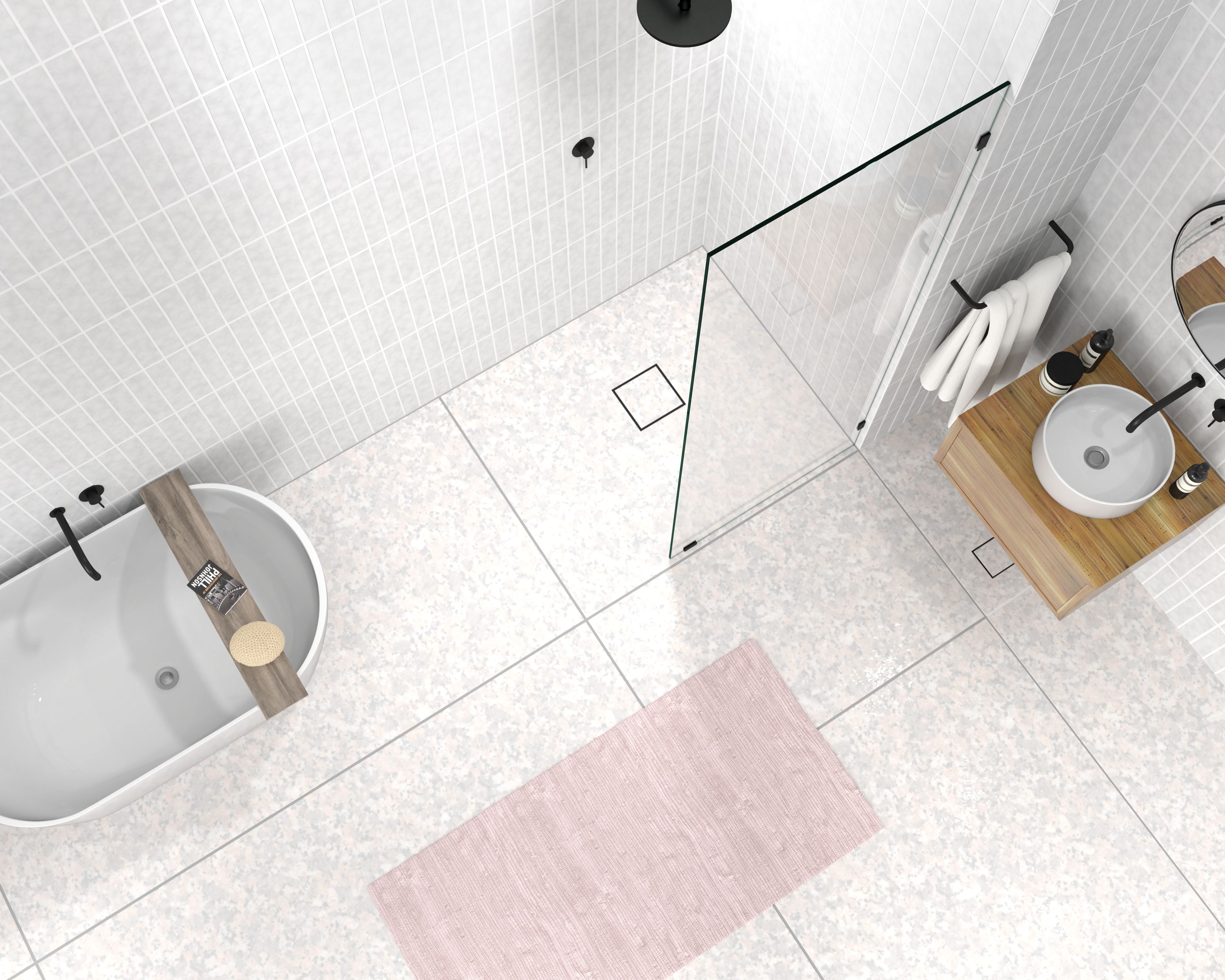 Glass Warehouse GW-SFP-33.5-MB Shower-Doors - View #4