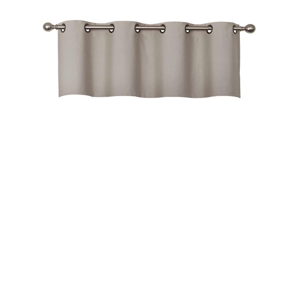 Eclipse 15450052018LIN Nadya 18-in Linen Polyester Grommet Valance