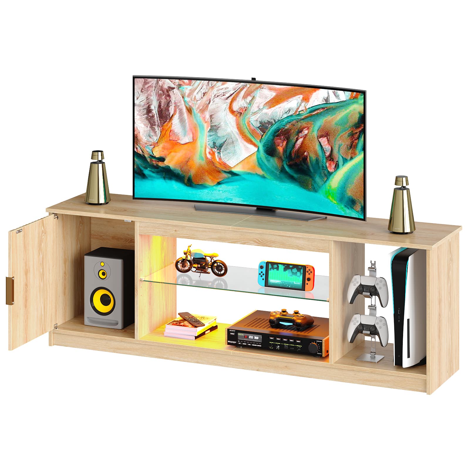 Bestier LOW-L101615C-LOG Tv-Stands - View #2