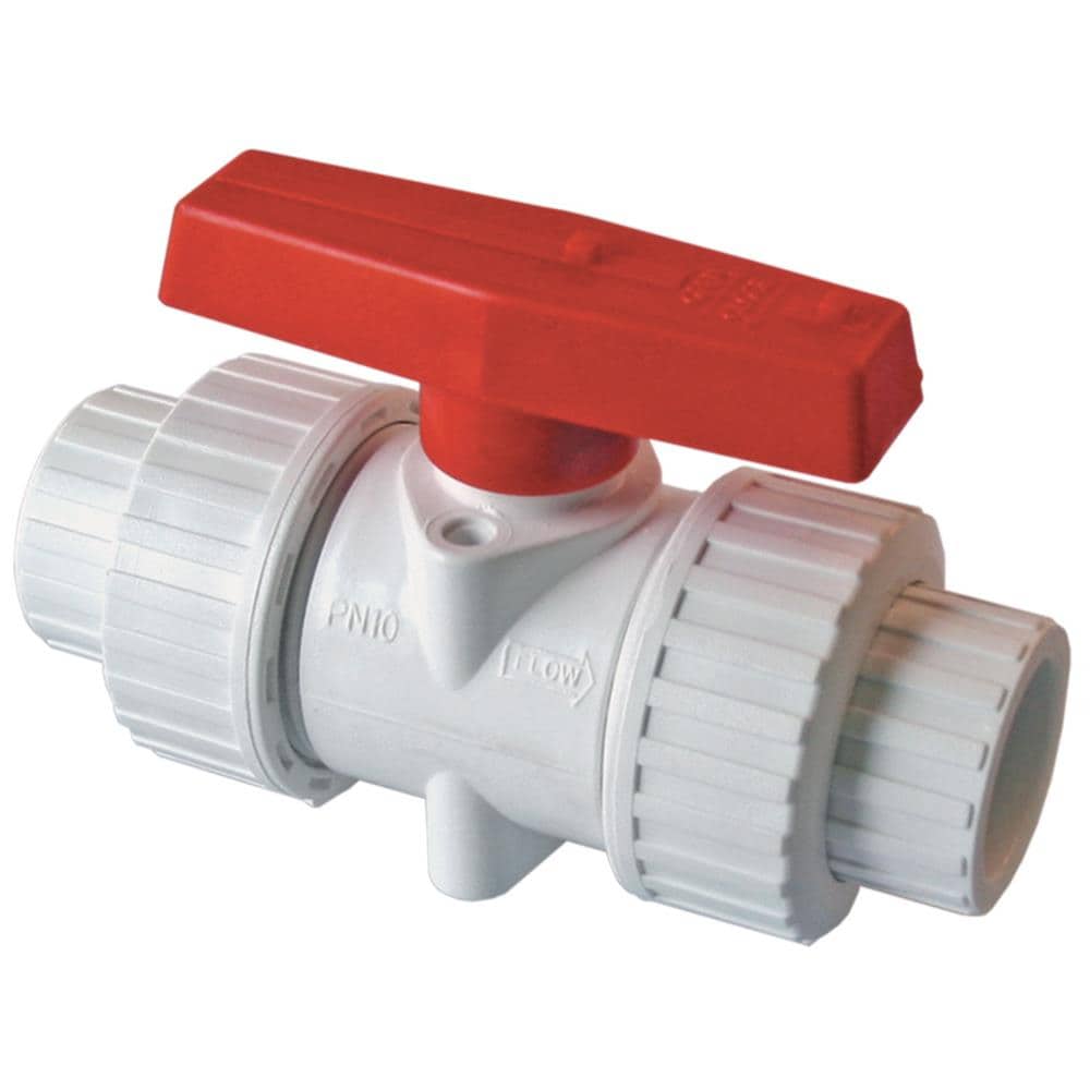 AMERICAN VALVE P200U402 2-in Socket PVC x 2-in Socket PVC Ball Valve