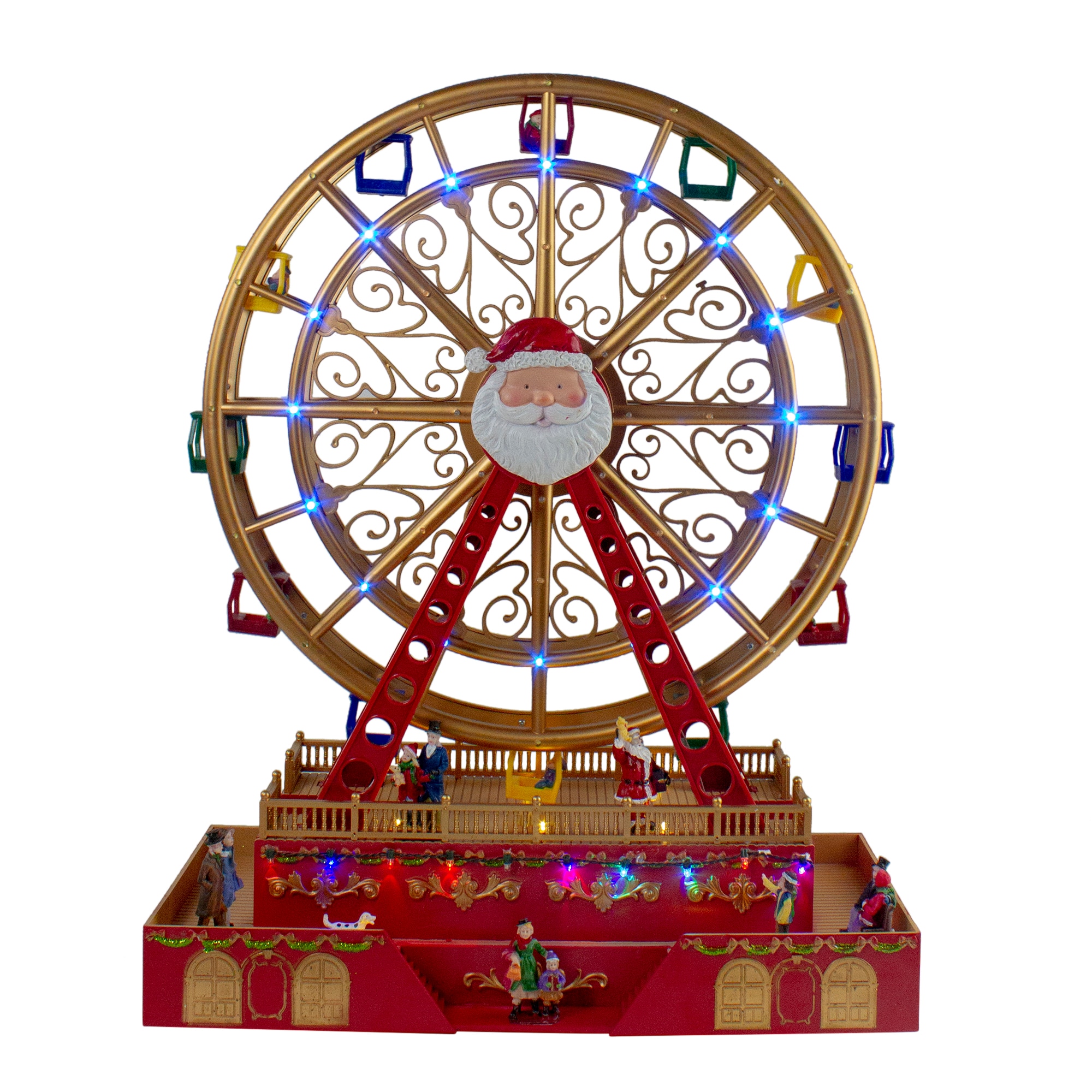 Northlight 34109650 20-in Freestanding Ferris wheel Free standing decoration with Multicolor LED Lights