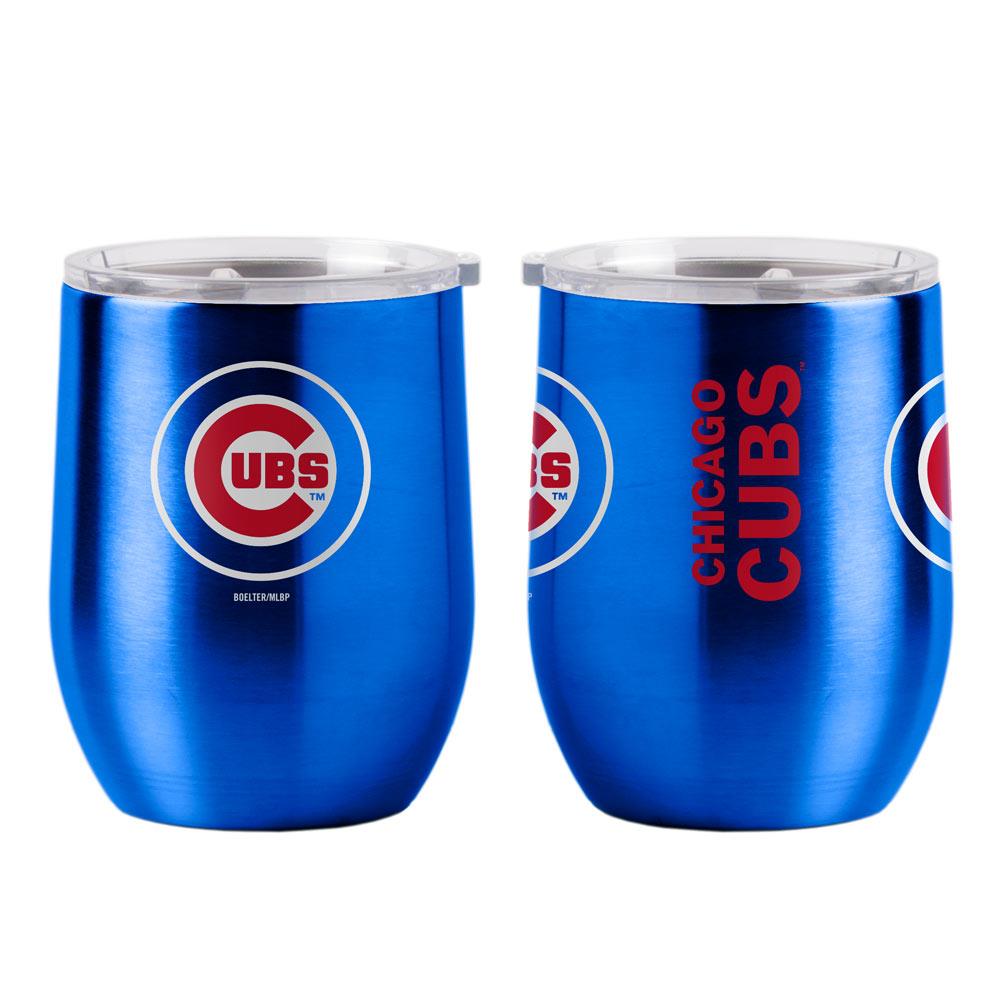 Logo Brands 486721 Chicago Cubs 16-fl oz Stainless Steel Blue Cup Set of: 1