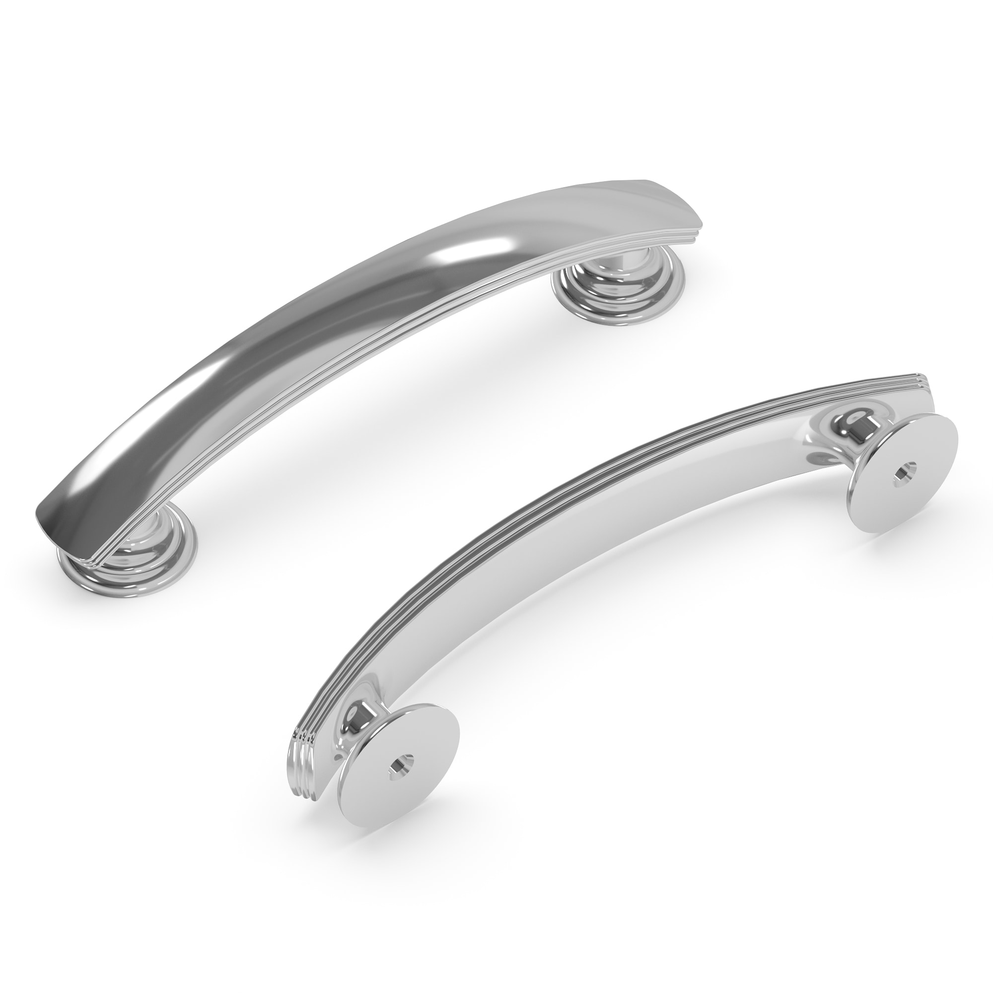 Hickory Hardware P2141-CH American Diner 3-3/4-in , 96mm Center to Center Chrome Arch Handle