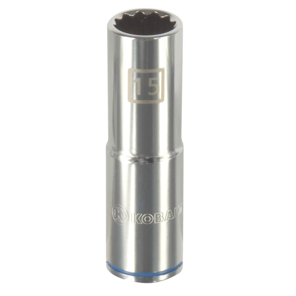 Kobalt 85349 1/2-in Drive Metric 15mm Deep Socket