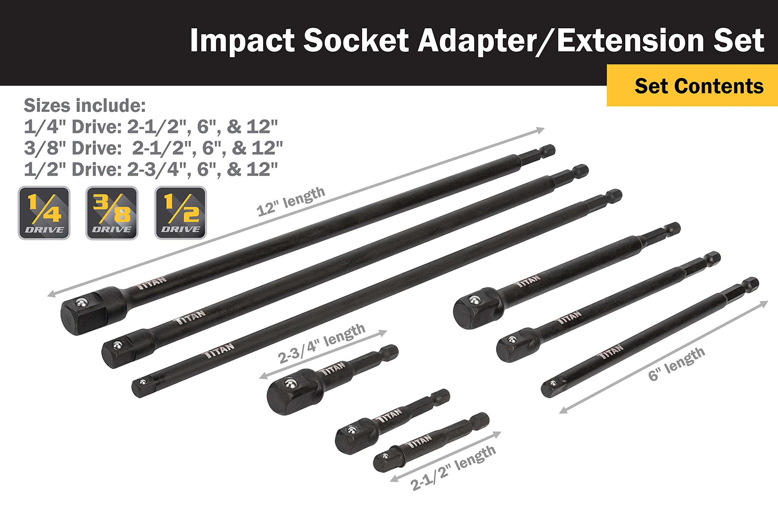 Titan 12089 Impact-Socket-Sets - View #2