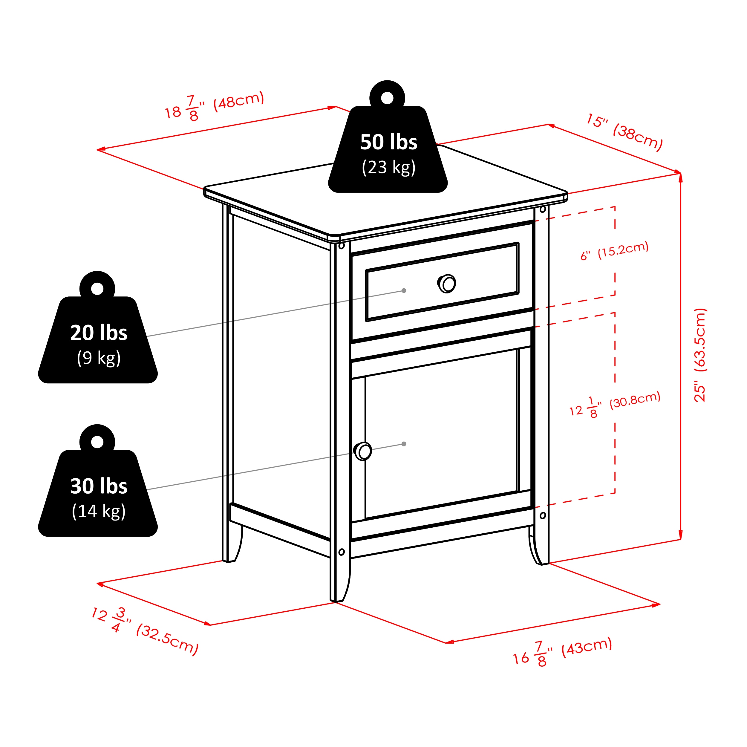 Winsome Wood 81115 nightstands - View #9