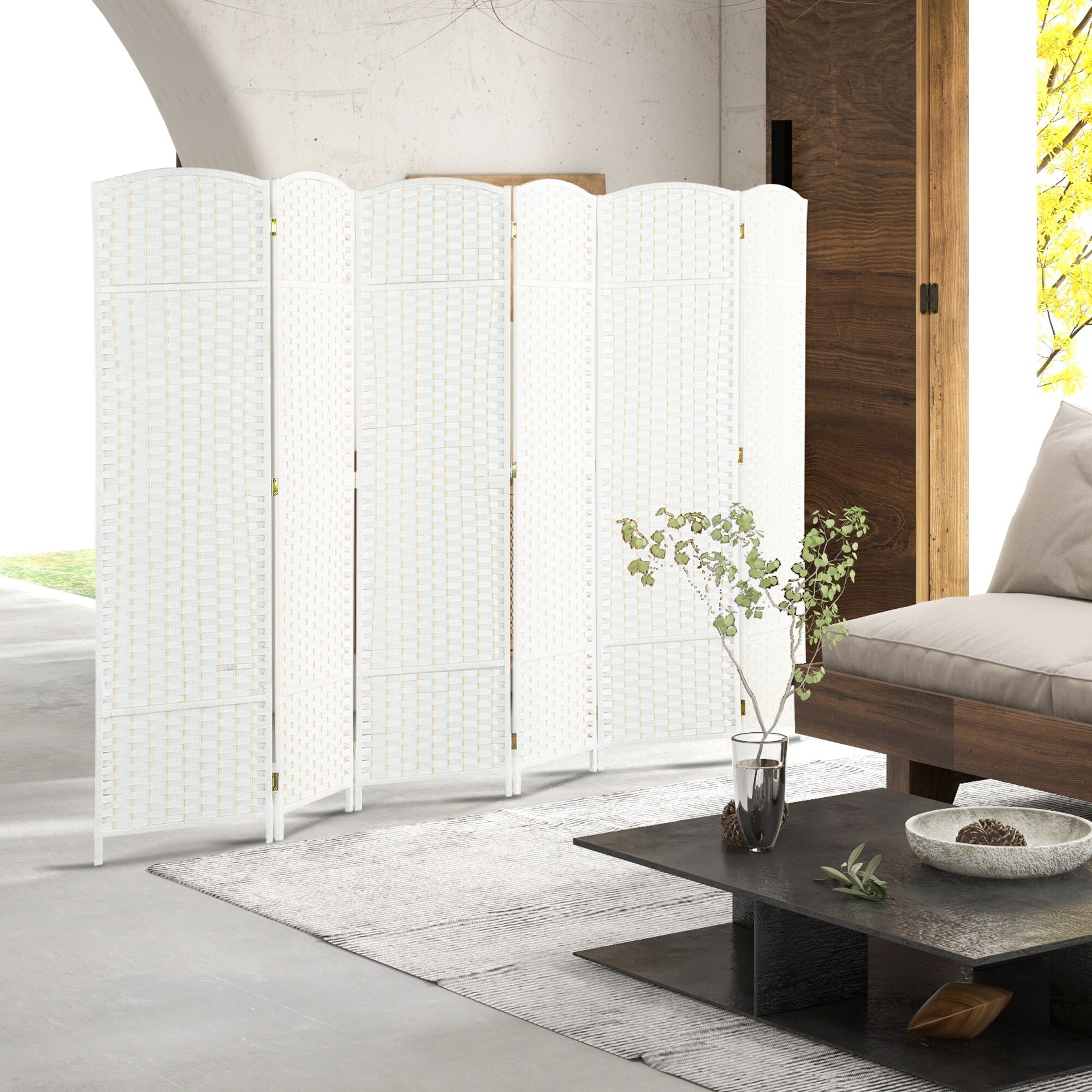 HomCom 830-814V01WT Indoor-Privacy-Screens - View #2