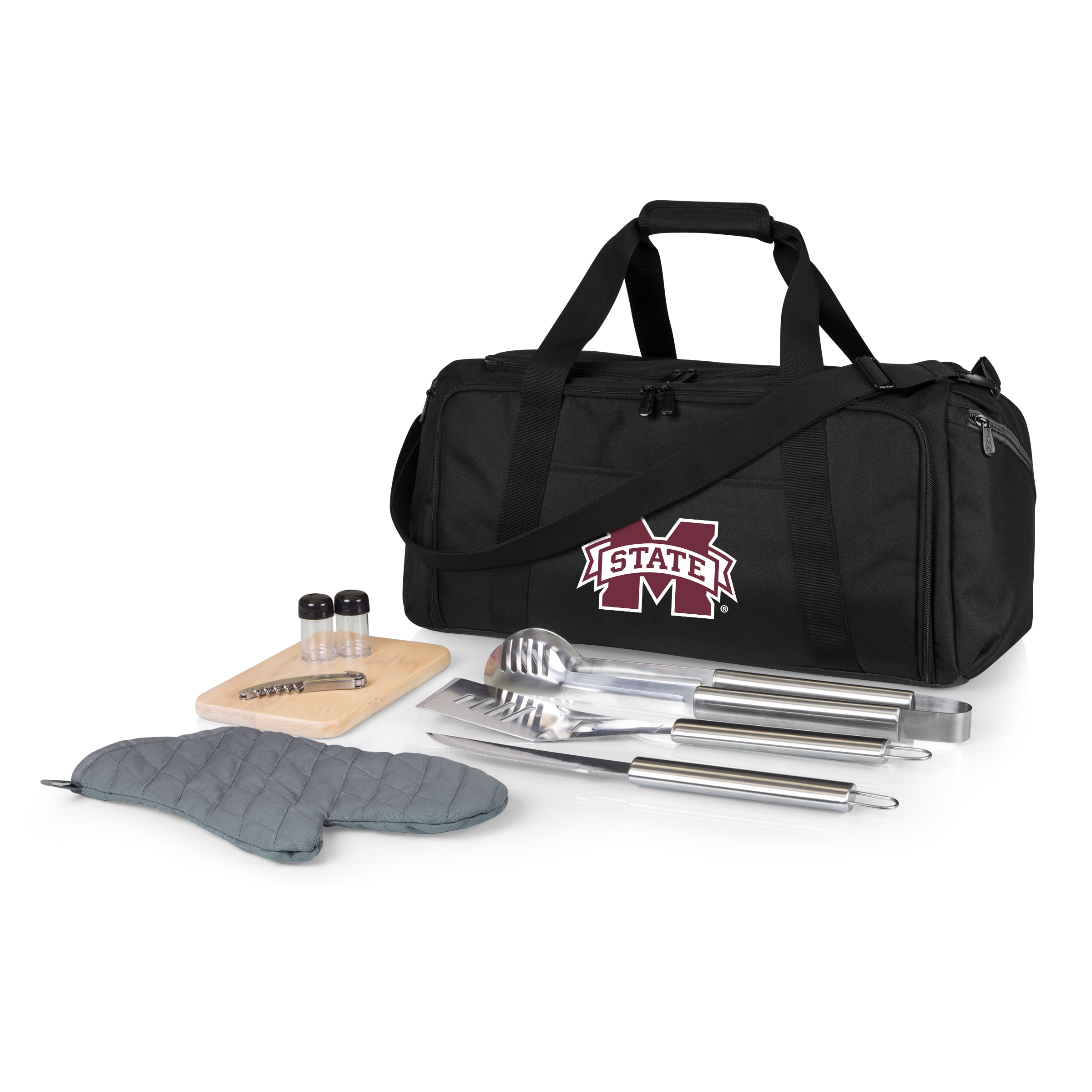 Picnic Time Stainless Steel 9-Piece Grilling Accessory Kit with Heat-Sealed Interior Liner and Multiple Storage Pockets 757-06-175-434-0 Sansujyuku sansujyuku.com