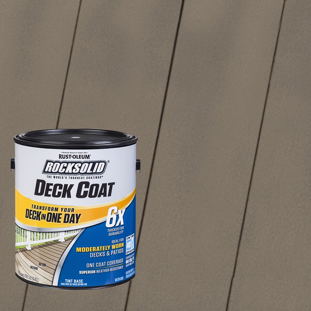 Rust-Oleum 319670T RockSolid 6X Deck Coat Pre-Tinted Winchester Solid Exterior Wood Stain and Sealer in One ( 1-gallon )