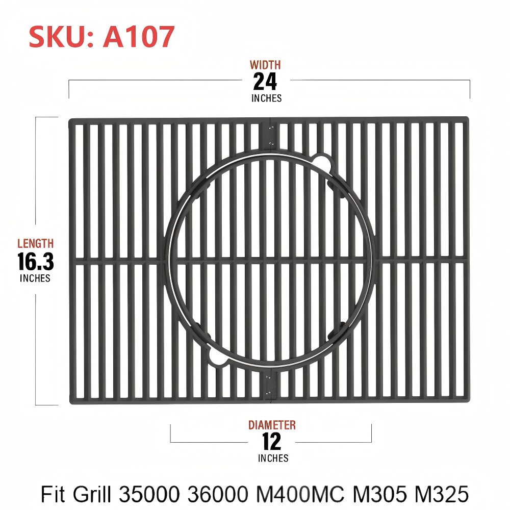 Monument A107 Gas-Grill-Cookgrates-Warmracks - View #2