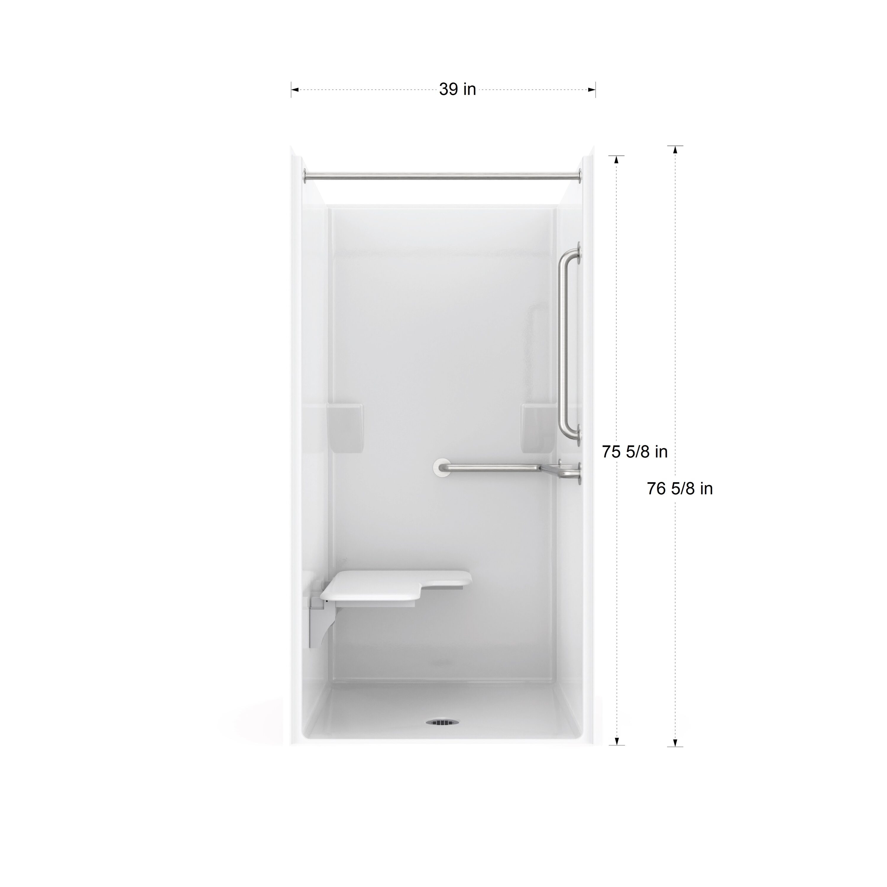Laurel Mountain LM3698BFR064 Alcove-Shower-Kit - View #9