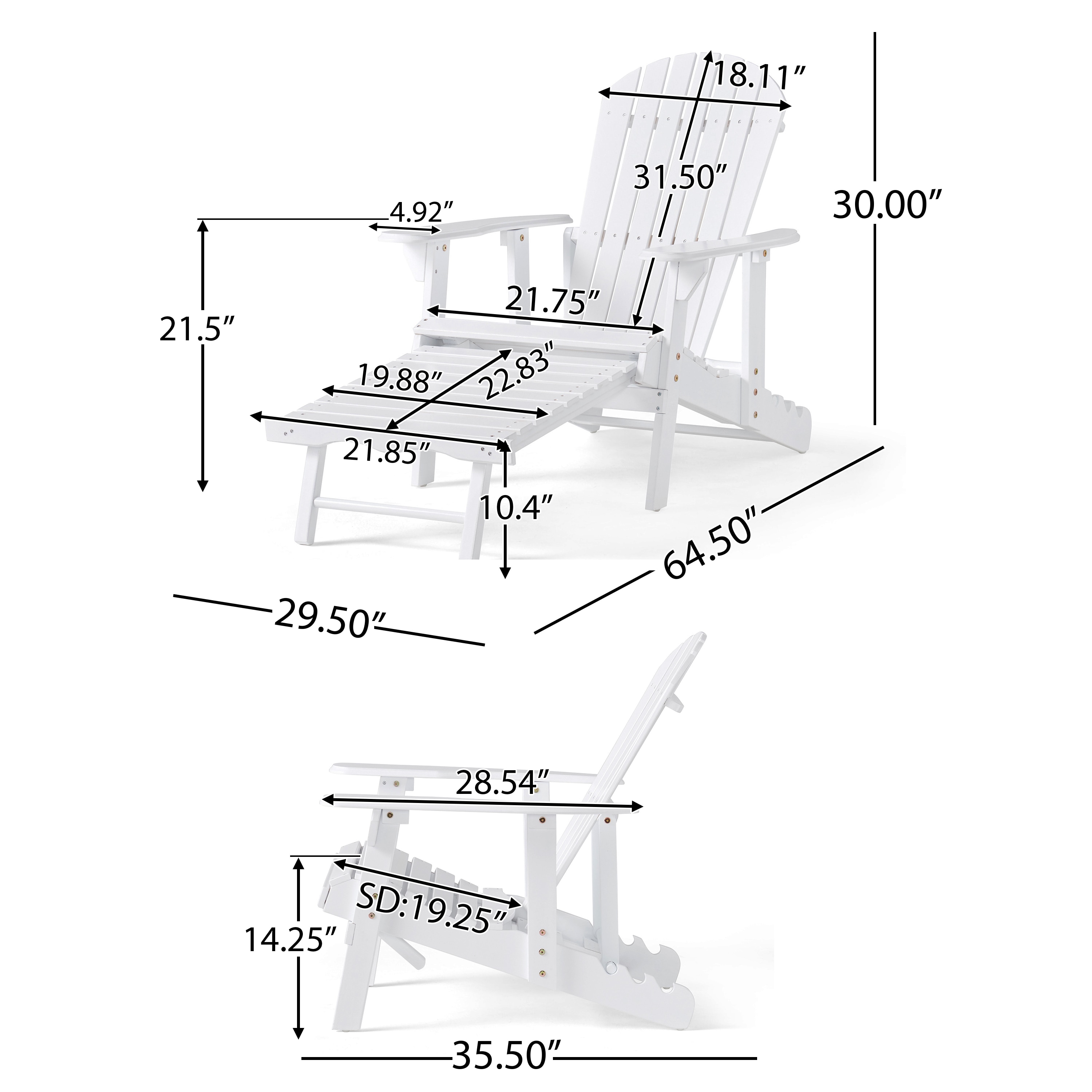 Moda Furnishings MD57345-WHI Patio-Chairs - View #3