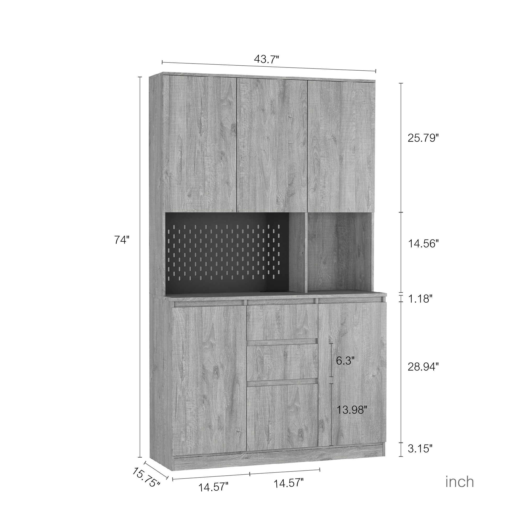 SINOFURN SYA330186WT Dining-Kitchen-Storarge - View #9