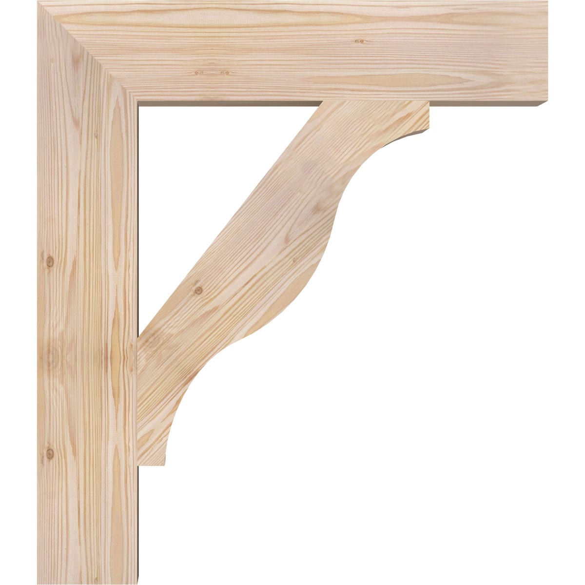 Ekena Millwork BKT06X28X32FST05SDF Exterior-Brackets-Braces - View #3