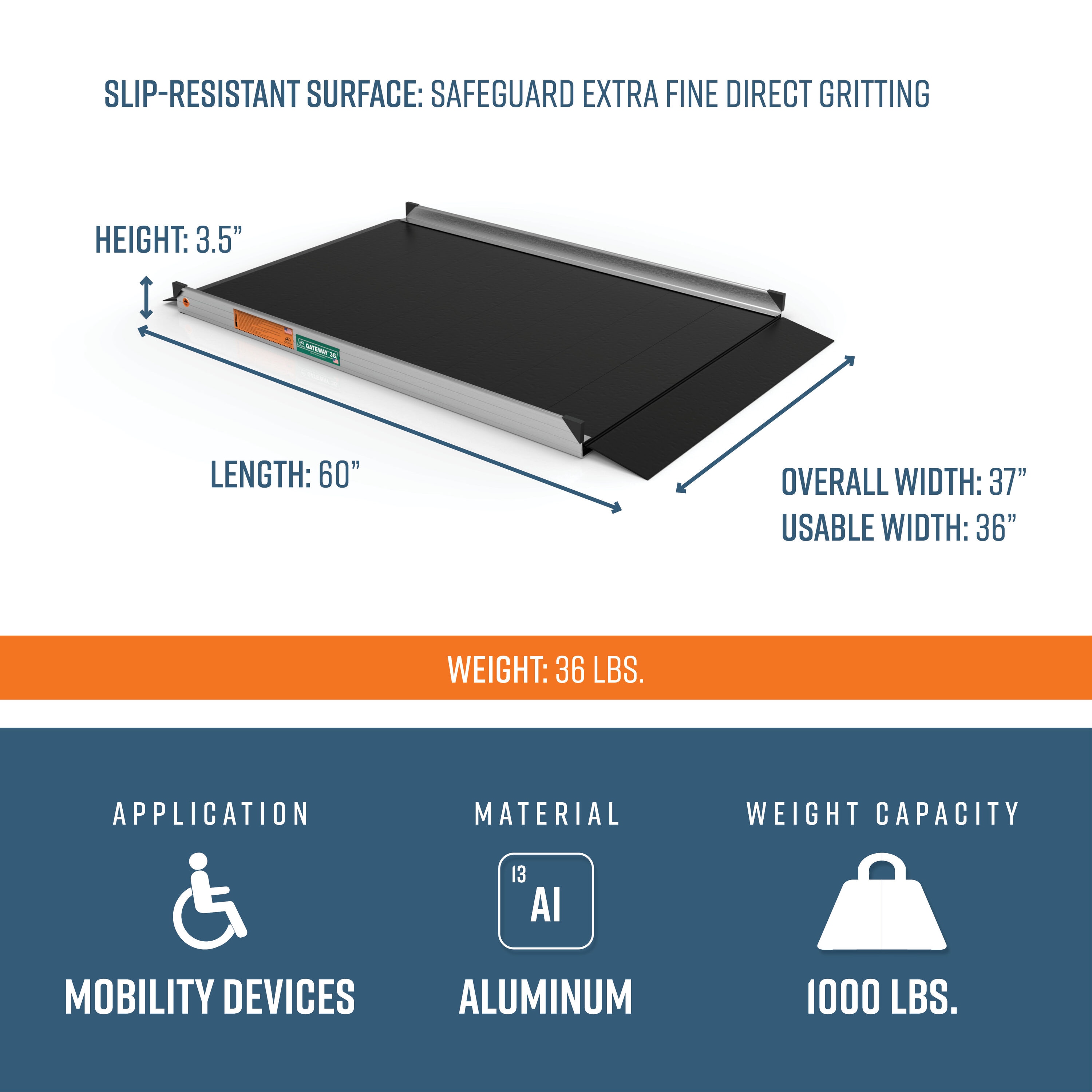 EZ-ACCESS G3G 05BLK Access-Ramps - View #3