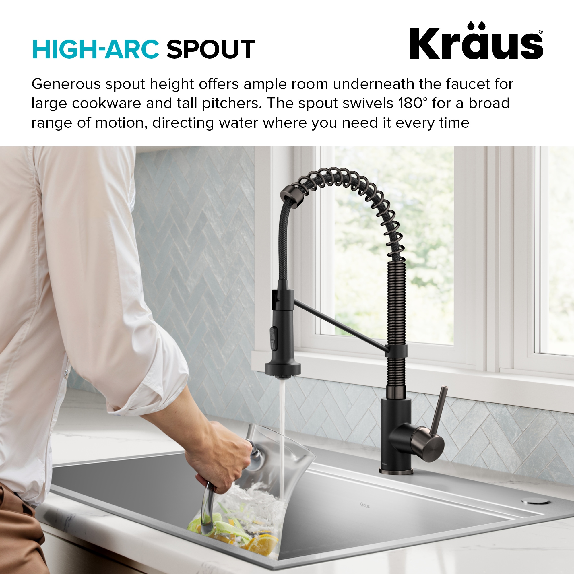 Kraus KPF-1610MBSB Kitchen-Faucets - View #9