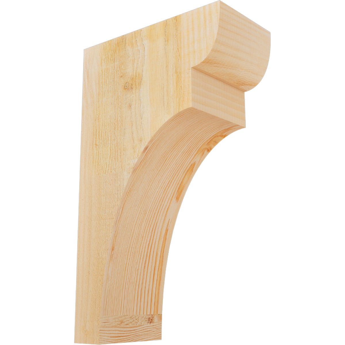 Ekena Millwork COR06X12X20YOR00RDF 6-in x 12-in x 20-in Yorktown Unfinished Douglas fir Wood Paintable/Stainable Corbel