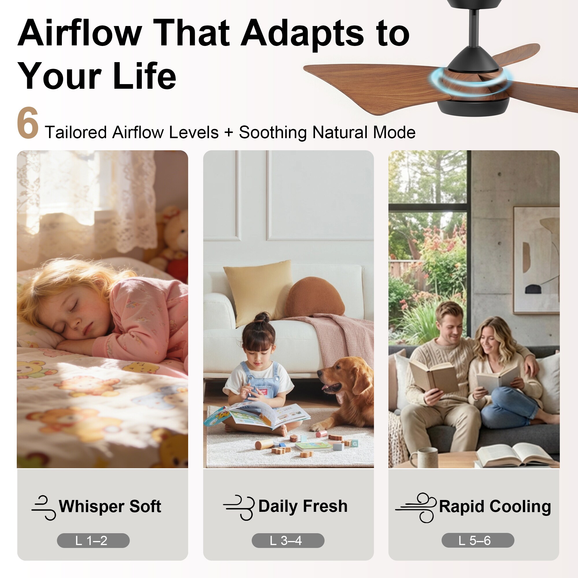 GreenEver CFL-0006-BW Ceiling-Fans - View #6