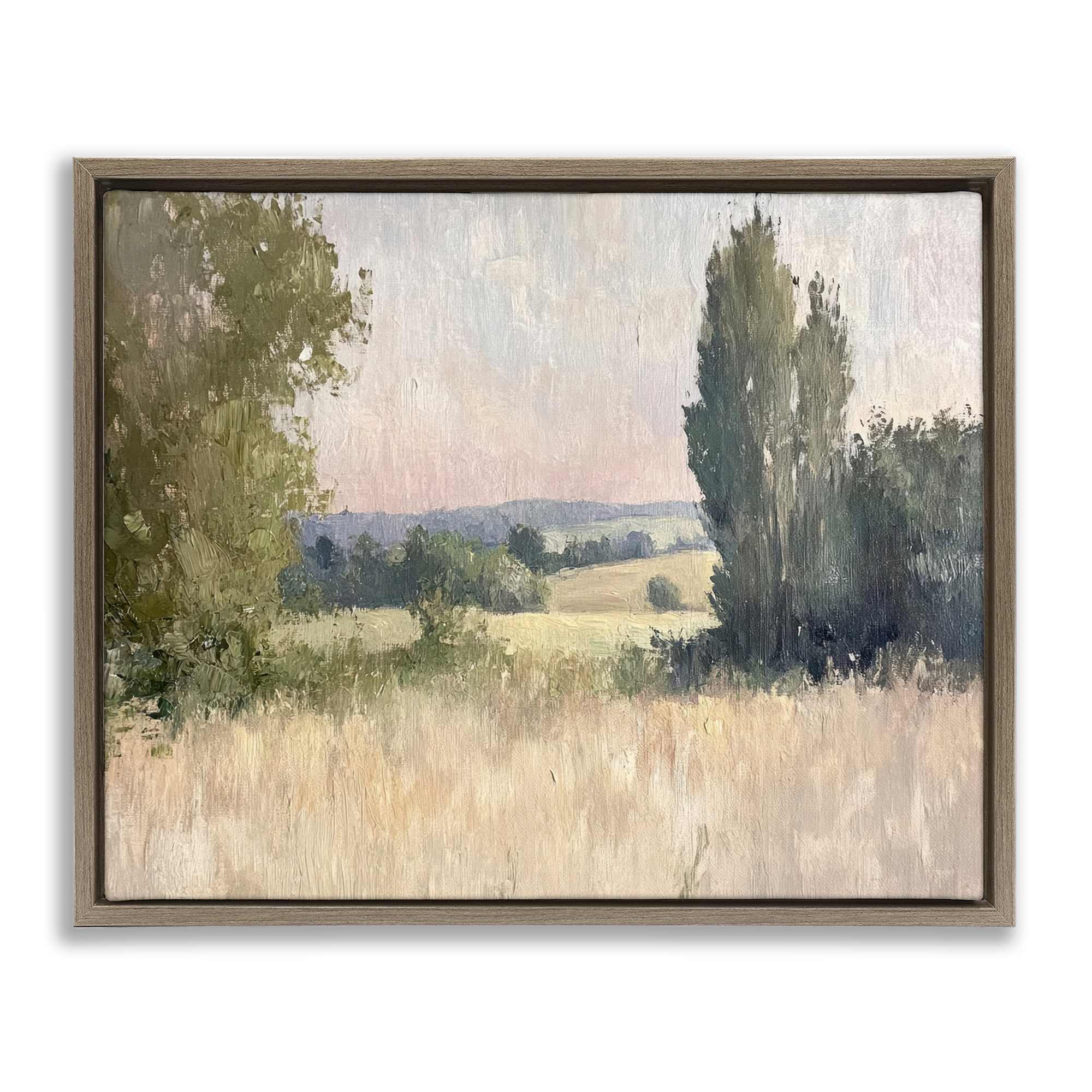Stupell Industries BT-804-FFE-16X20 Tranquil Abstract Countryside Floating Frame design by Petal Prints Design