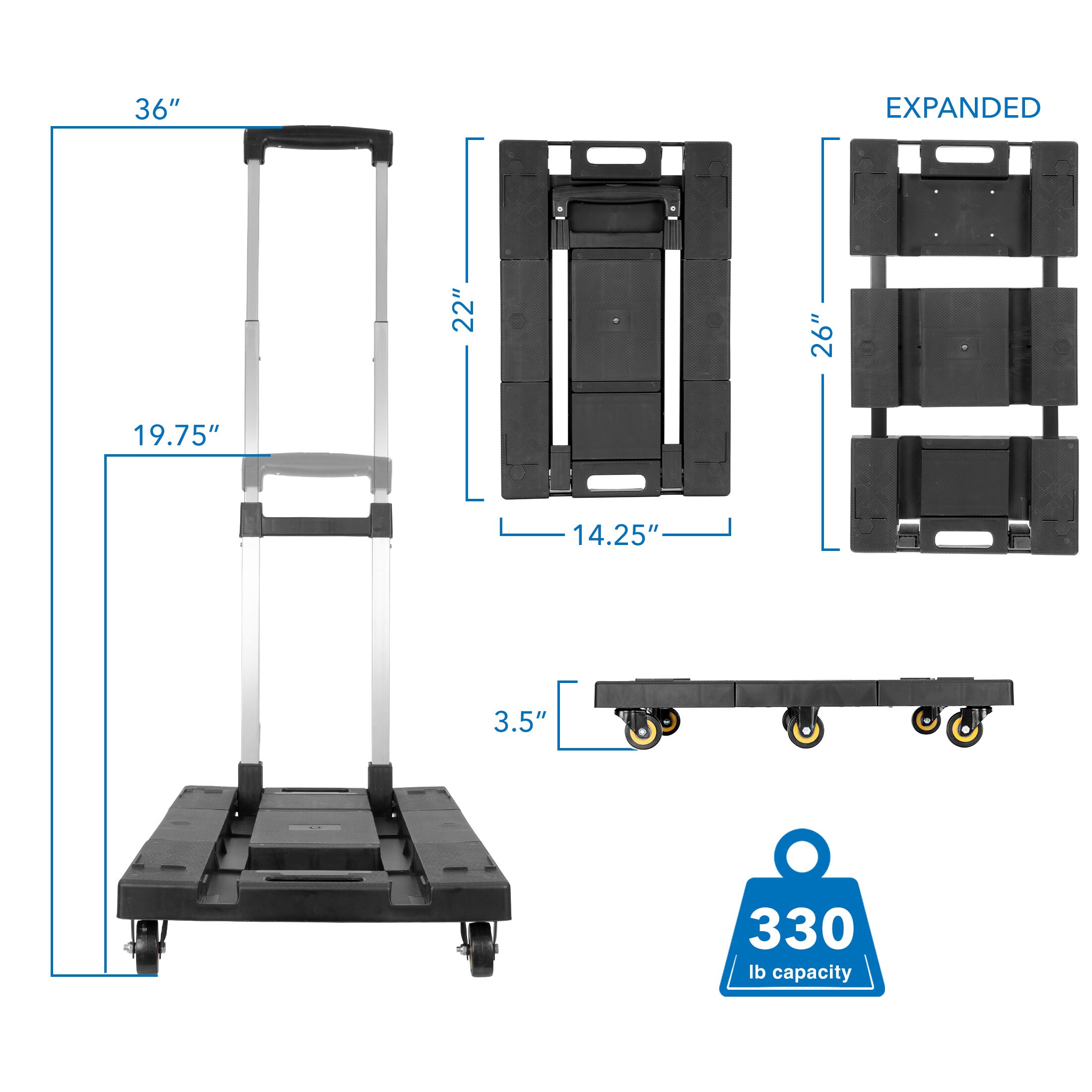 Mount-It! MI-954 Hand-Truck-Dollies - View #9