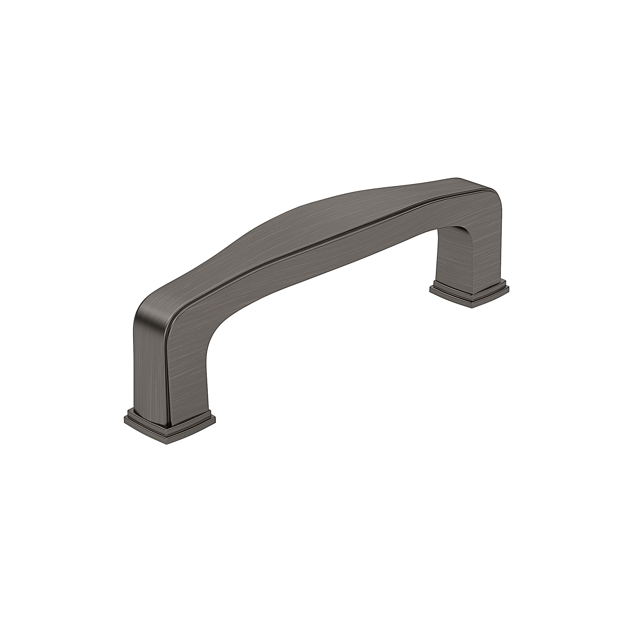 Richelieu BP81076143 Charlemagne 3-in , 76mm Center to Center Antique Nickel Rectangular Handle