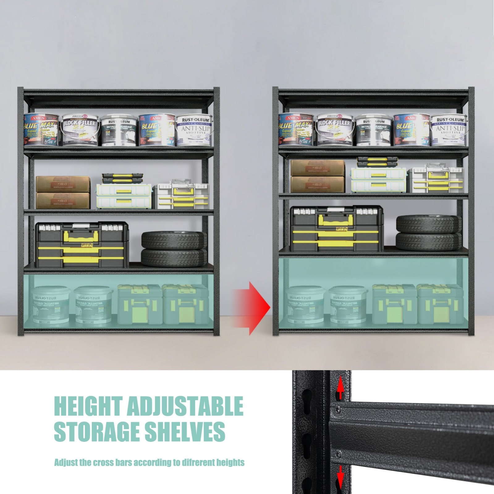 Siavonce XH44687 Free-Standing-Shelving - View #2