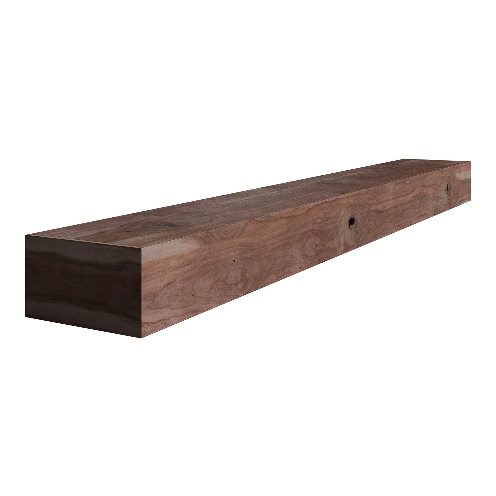 Ornamental Mouldings BRYANT-5RUSCHE 60-in W x 5.25-in H x 9.25-in D Rustic Cherry Hollow Farmhouse Fireplace Mantel