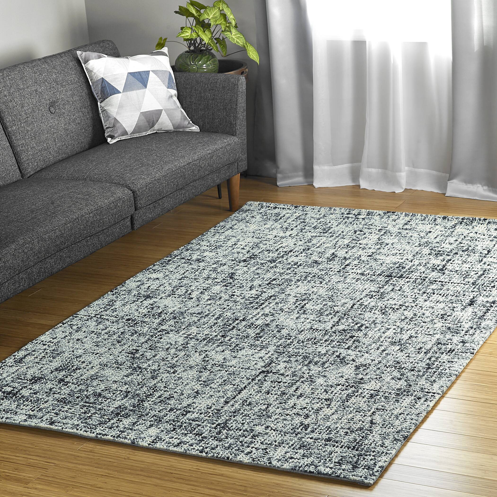 Kaleen Lucero 8 x 10 Wool Charcoal Indoor Solid Area Rug in the Rugs ...