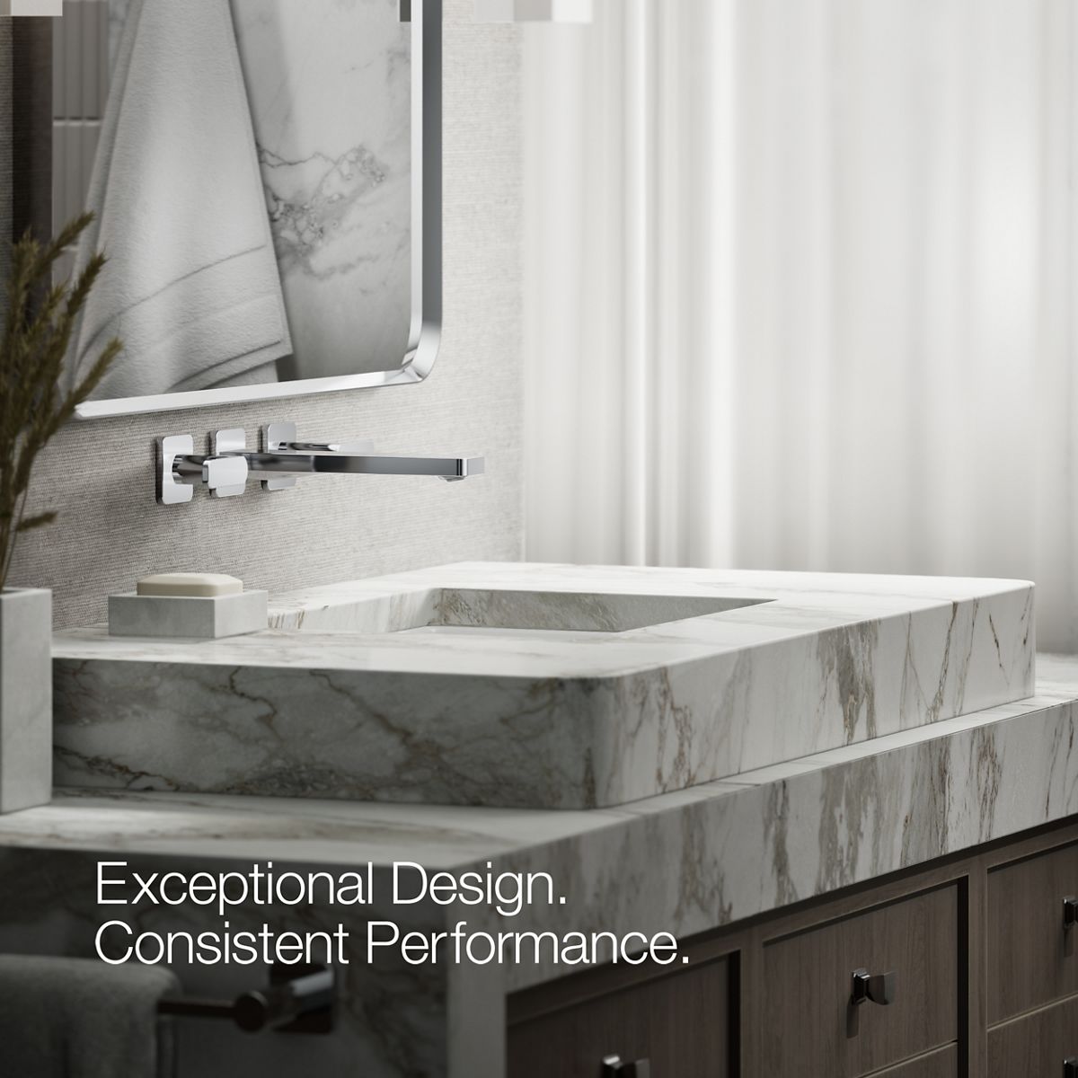 KOHLER T27120-4-CP Lavatory-Faucets - View #3