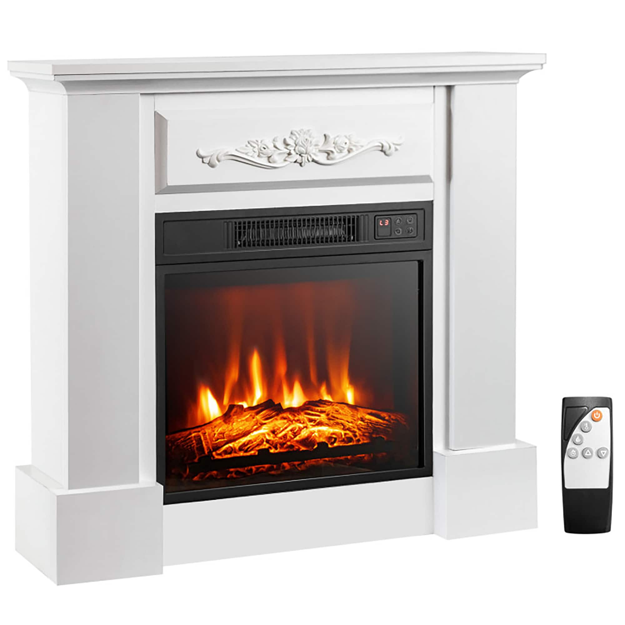 Cambridge 42-in W Black Fan-forced Electric Fireplace CAM42WMEF-2BLK Sansujyuku sansujyuku.com