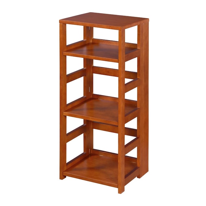 Regency Flip Flop Cherry Wood 3 Shelf, 3 Shelf Cherry Wood Bookcase