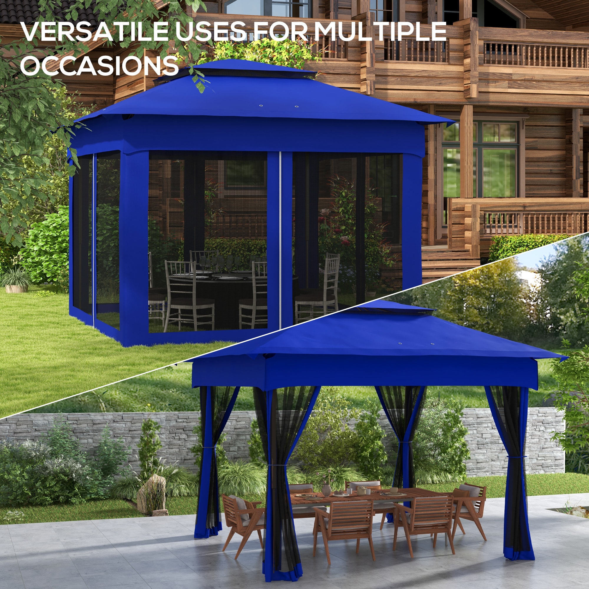 ToolCat BZ2-8-PW Wood-Resin-Gazebos - View #9