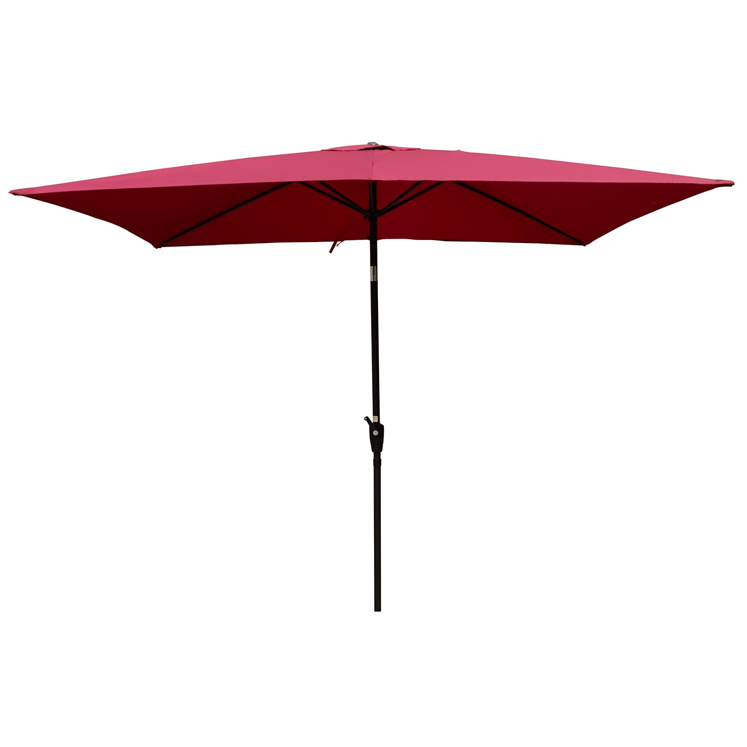 Bybafun YA8100030 9-ft Steel Red Garden Patio Umbrella